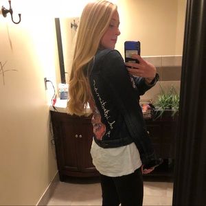 Hand painted denim jacket!